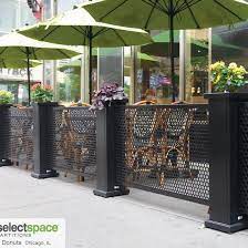 Outdoor Sidewalk Fencing Barriers