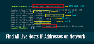 find out all live hosts ip addresses