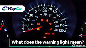 warning lights on your car what do