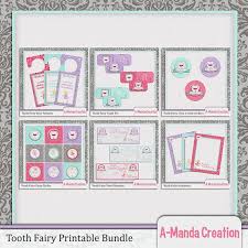 Tooth Fairy Printable Bundle Includes Door Hangers Tooth