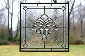 Handcrafted Stained Glass Clear Beveled