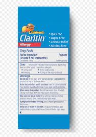 claritin dosage liquid hd png