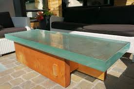 Thick Outside Glass Table Modern