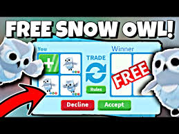how to get free snow owl on adopt me
