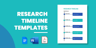 research timeline template 11 word
