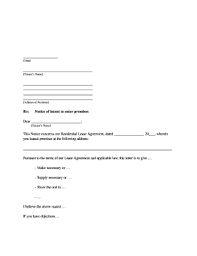 7 Printable 30 Day Notice To Landlord Sample Letter Forms