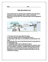 triple beam balance lab