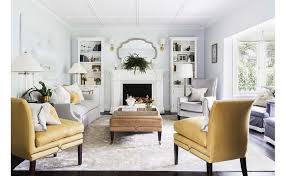 yellow and gray living rooms