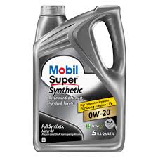 mobil super synthetic 0w 20 motor oil