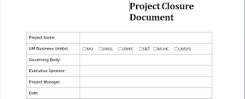 How to project in mca student. Project Closure Report Template