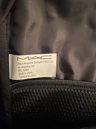 mac cosmetics backpack rare ebay