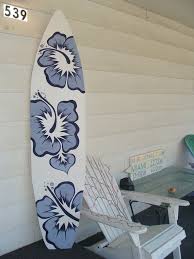 Wood Hawaiian Surfboard Wall Art
