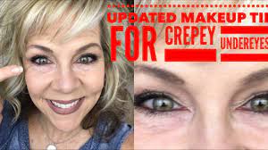 updated makeup tip for crepey under