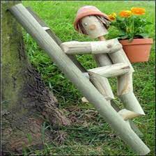 flower pot man with ladder