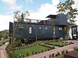 shipping container home in