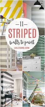 11 Diy Striped Walls Roundup Lolly Jane