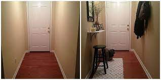 small and narrow entryway update