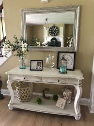 This farmhouse decor can be used as a buffet table, console table, entertainment stand or entryway. Farmhouse Decor Homedecorapartment Cosy Home Decor Foyer Decorating Farmhouse Decor Living Room
