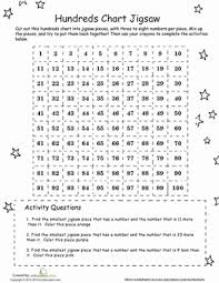 Hundreds Chart Puzzle Worksheet Education Com