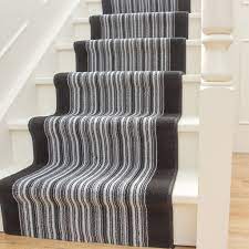 long clic black grey striped stair