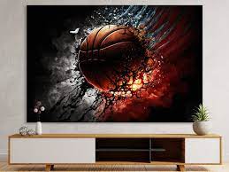 Basketball Canvas Wall Art Sport Canvas