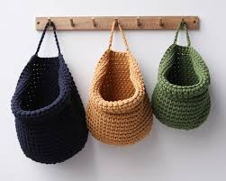 Wall Hanging Basket Crochet Hanging