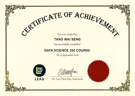 Data Science 360 Certification Program Lead
