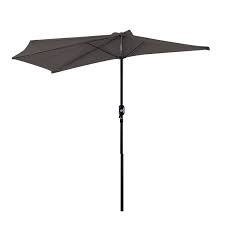 outsunny 9ft half round patio umbrella