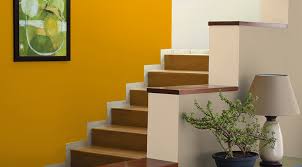Sombre Hall Stair Design With Color