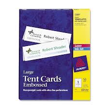 Avery Small Tent Card Template Avery Tent Card Ld Products The