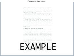Proper Mla Format For Essays Format Title Of Essay Format Resume Me