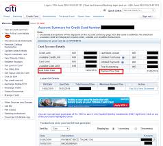 Information on citibank credit card interest and fees. Know Your Credit Card Payment Due Date Citi India