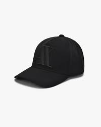 black caps hats for men by armani