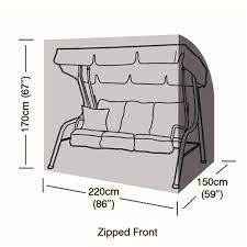 Deluxe 3 Seater Swing Seat Cover 220cm