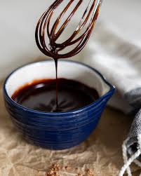 chocolate glaze with cocoa powder the