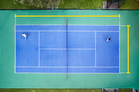 tennis court dimensions size