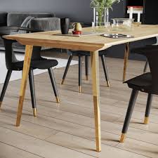 Tapered Dining Table Metal Legs