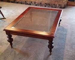 ©2021 ethan allen global, inc. Lot Ethan Allen Over Sized Coffee Table With With Brass Wheels Glass Top Ethan Allen Over Sized Coffee Table With With Brass Wheels Glass Top