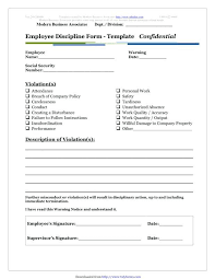 Employee Misconduct Form Template Write Up Templates Free In
