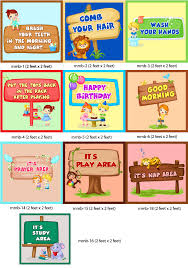 Play School Class Room Decoration And Wall Charts Elementary
