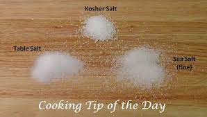 salts sea salt kosher salt