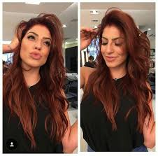 Own this stunning fall hair color by color specialist mies bastille (@colormiescrazy), and get the edgy finish! Showcase Blush Sadie One Shoulder Maxi Dress Hair Color Auburn Hair Styles Ginger Hair