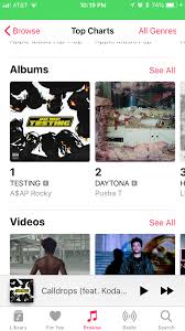 A Ap Rocky 1 Top Charts On Apple Music Album On Imgur