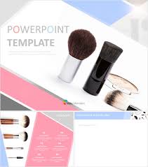 makeup brush free powerpoint template