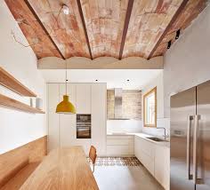 Kitchen White Cabinets Concrete Floors