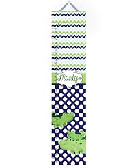 Amazon Com Toad And Lily Canvas Growth Chart Blue Green