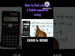 How To Solve Cubic Equation Using
