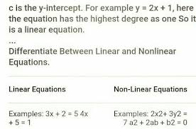 Non Linear And Linear Examples Brainly Ph