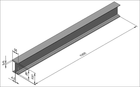 the dimensions of the i beam model