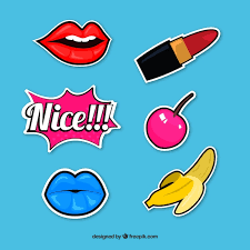 lips sticker images free on